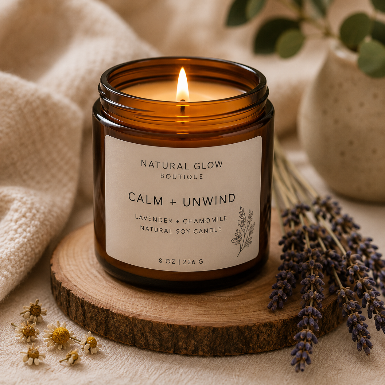 Calm + Unwind Candle
